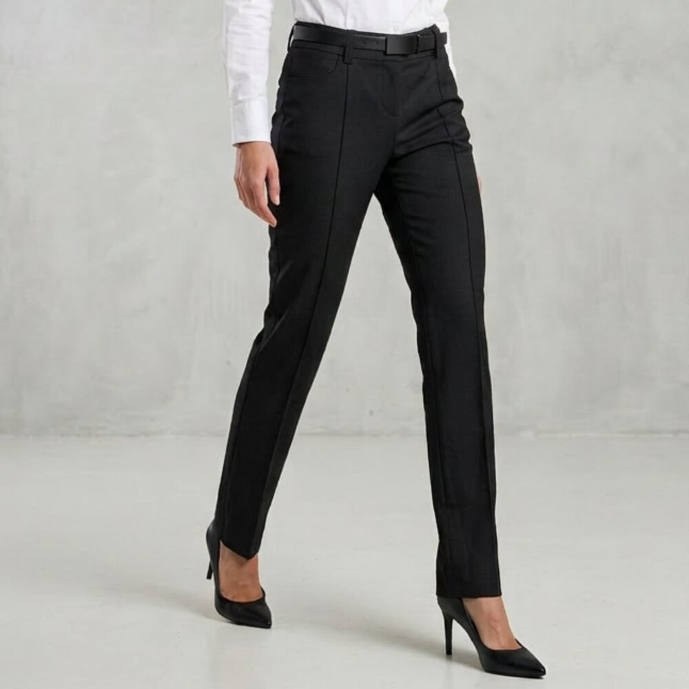 Guess by Marciano Black Mid Rise Slim Stretch Trousers Size 6